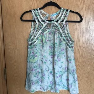 ANTHROPOLOGIE 100% silk blouse!